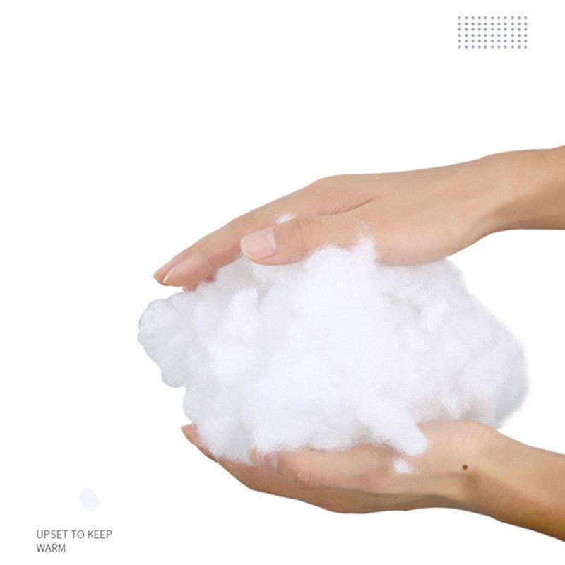 Side view of Ultimate Cozy Luxury Plush Winter Nest Pet Bed showcasing plush fabric by Dog Hugs Cat