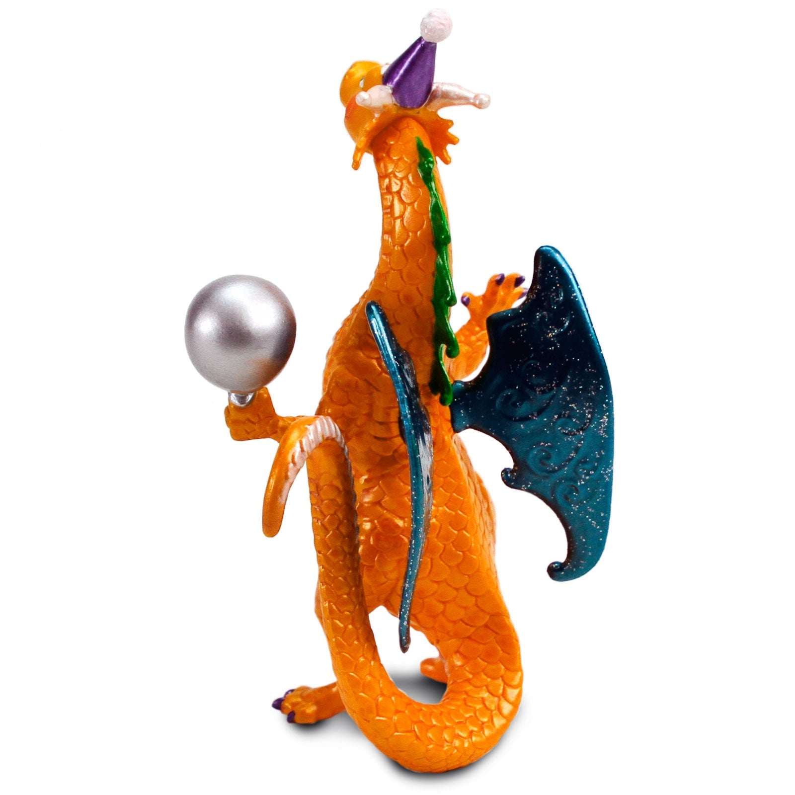Front view of Colorful Celebration Dragon Figurine by Safari Ltd
