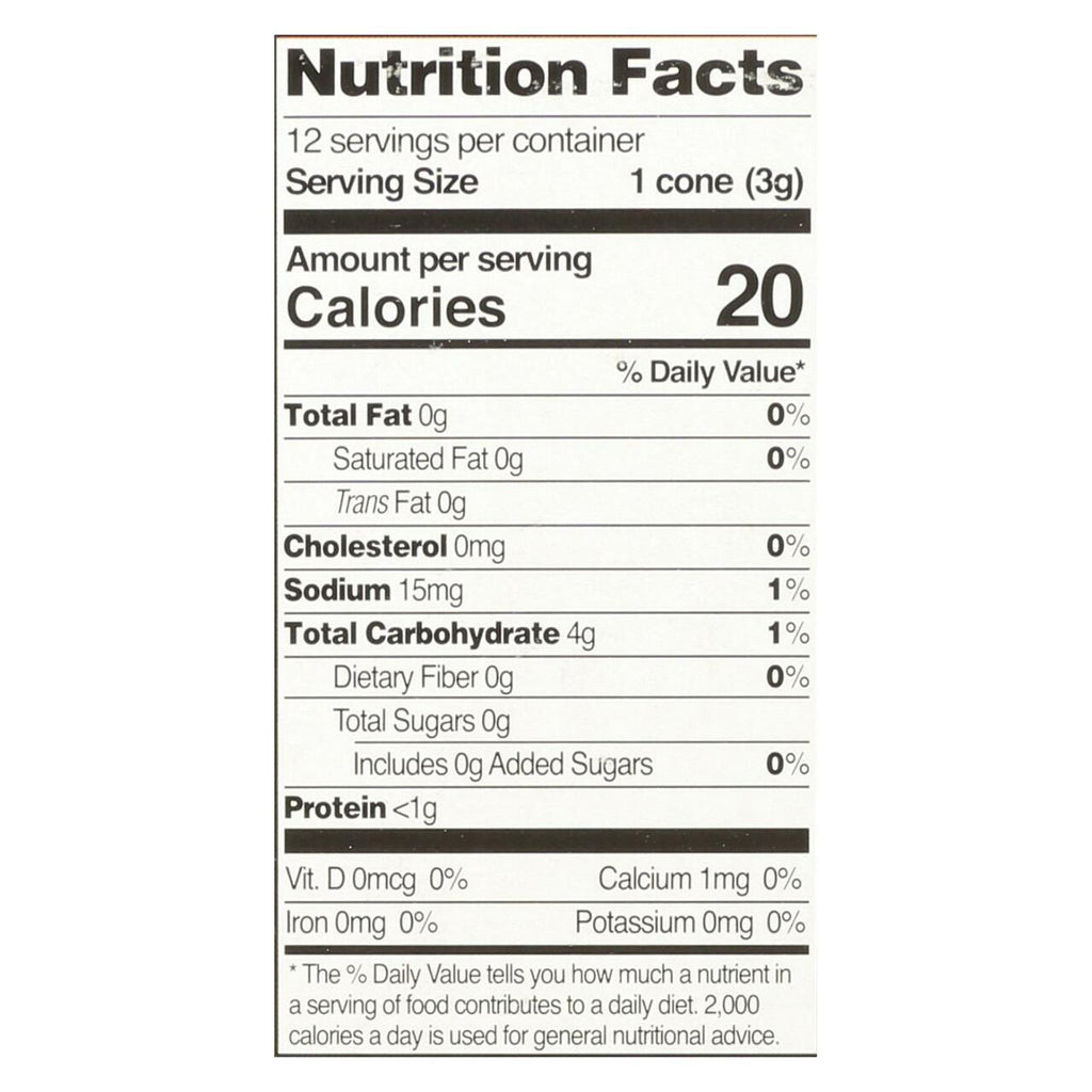 Side view of Gobingya Organic Ice Cream Cones filled with ice cream