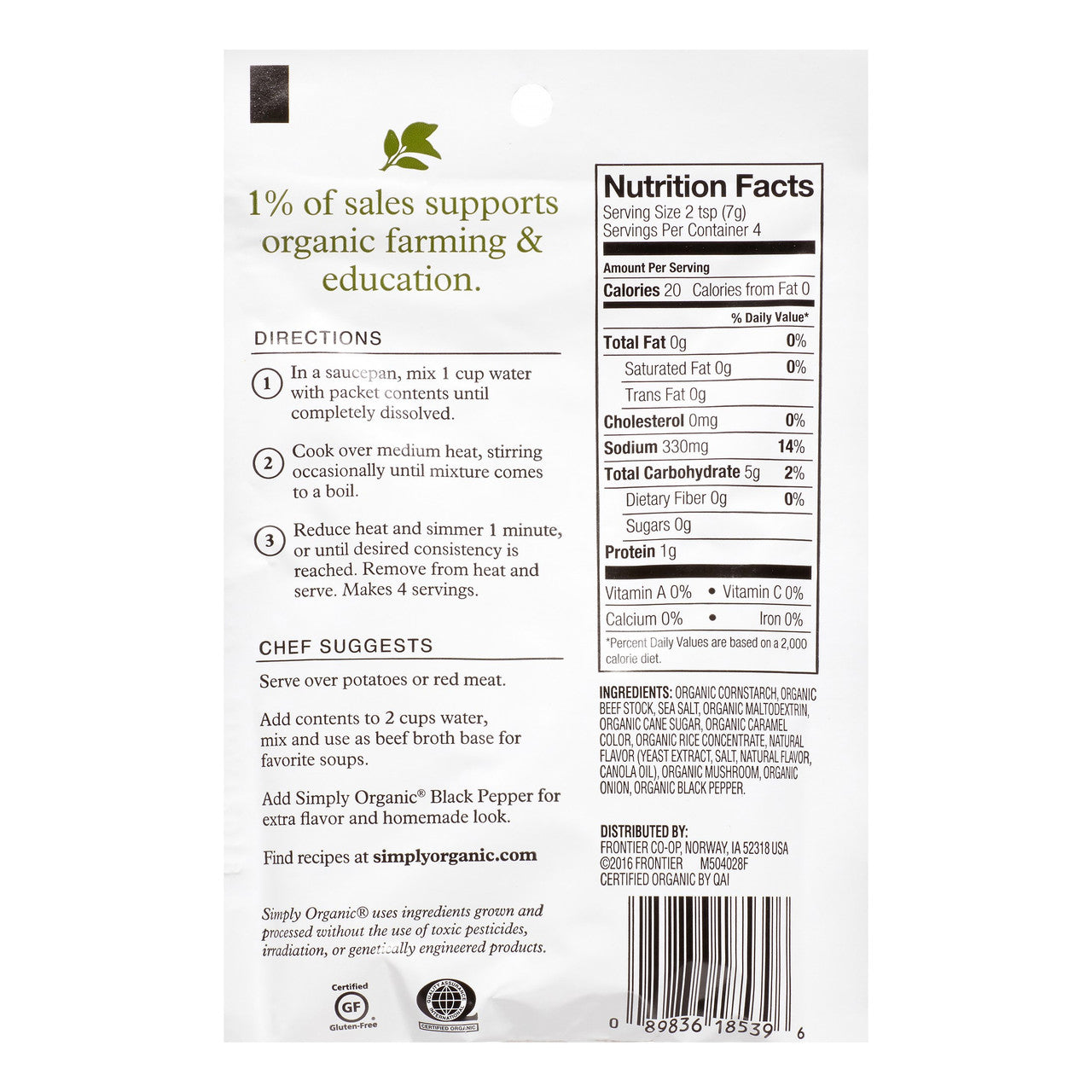 Simply Organic Brown Gravy (12x1OZ )