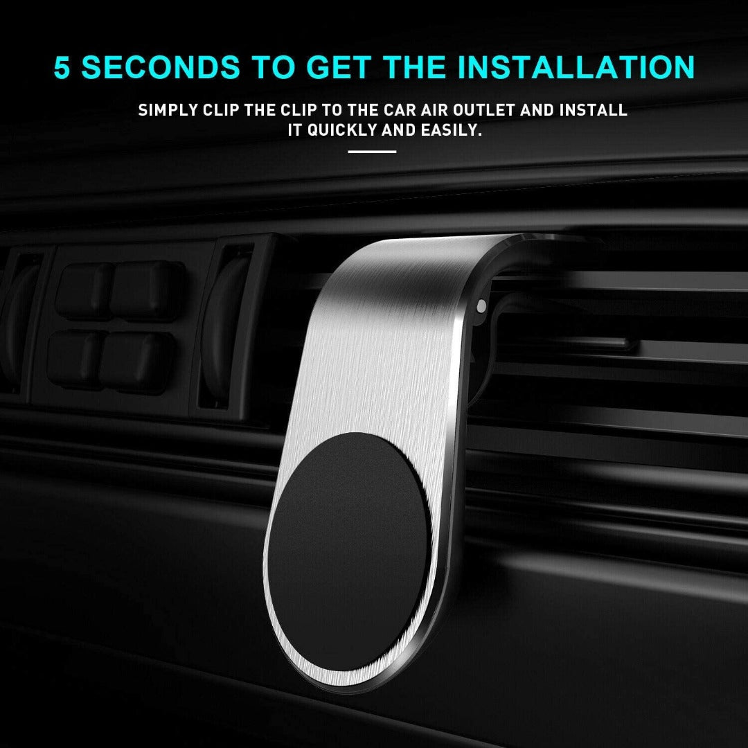 Magnetic Car Air Vent Phone Holder showcasing strong magnetic grip