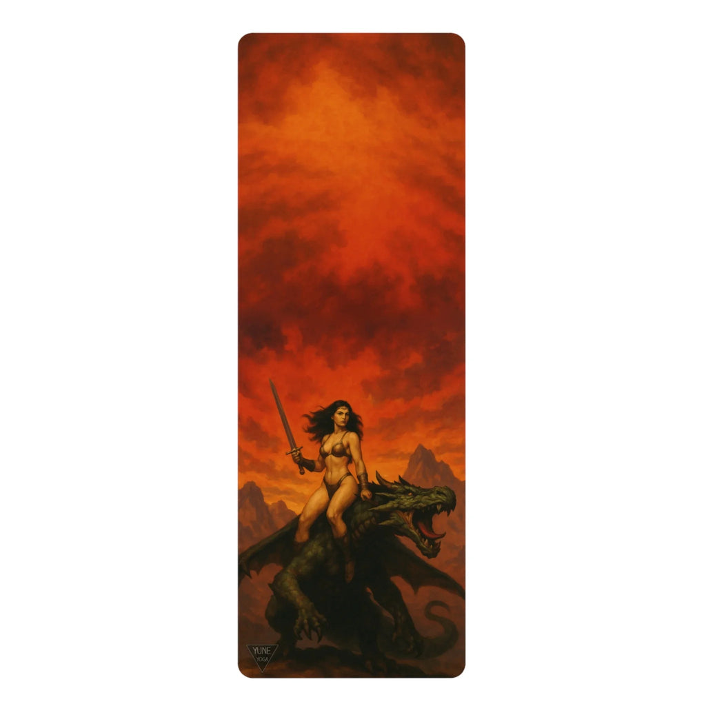 Yoga Mat - Dragon Rider Design