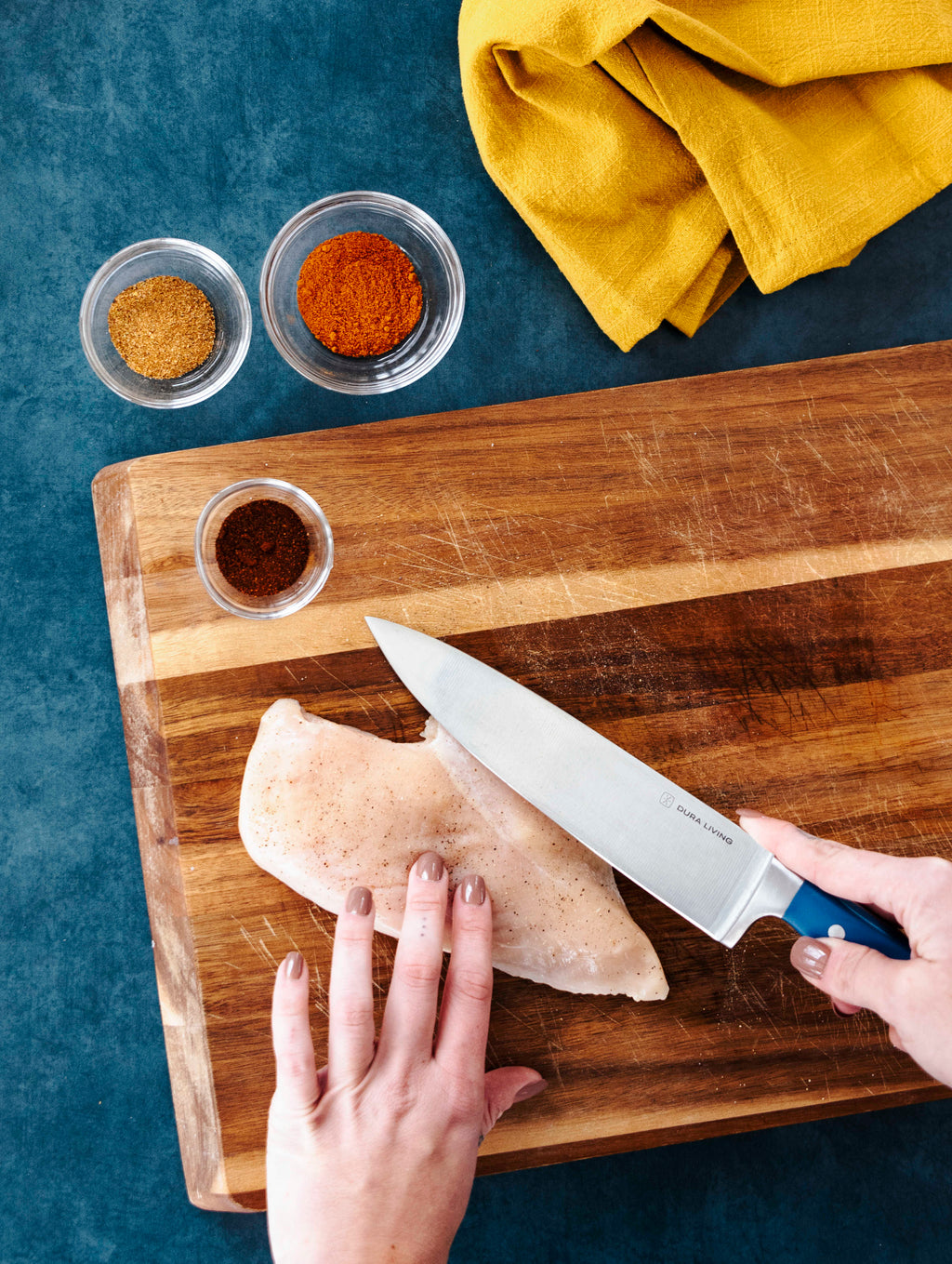 Superior 3-Piece Kitchen Knife Set- Royal Blue