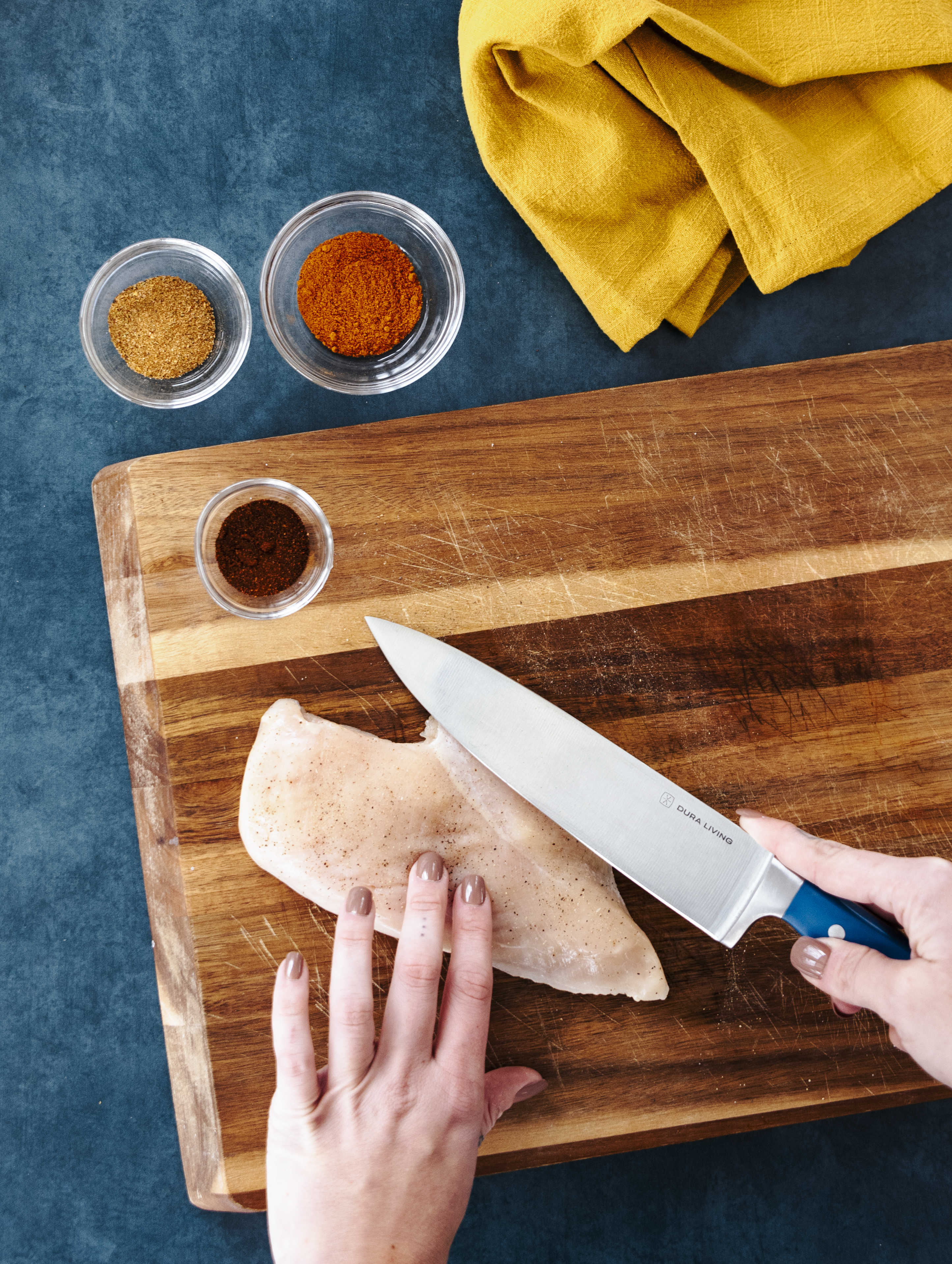 Superior 3-Piece Kitchen Knife Set- Royal Blue