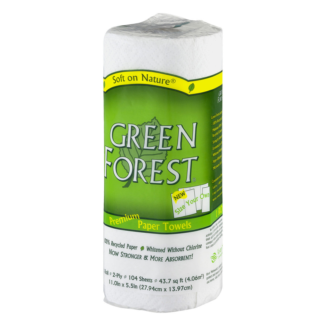 Green Forest White Paper Towels (30xROLLS)
