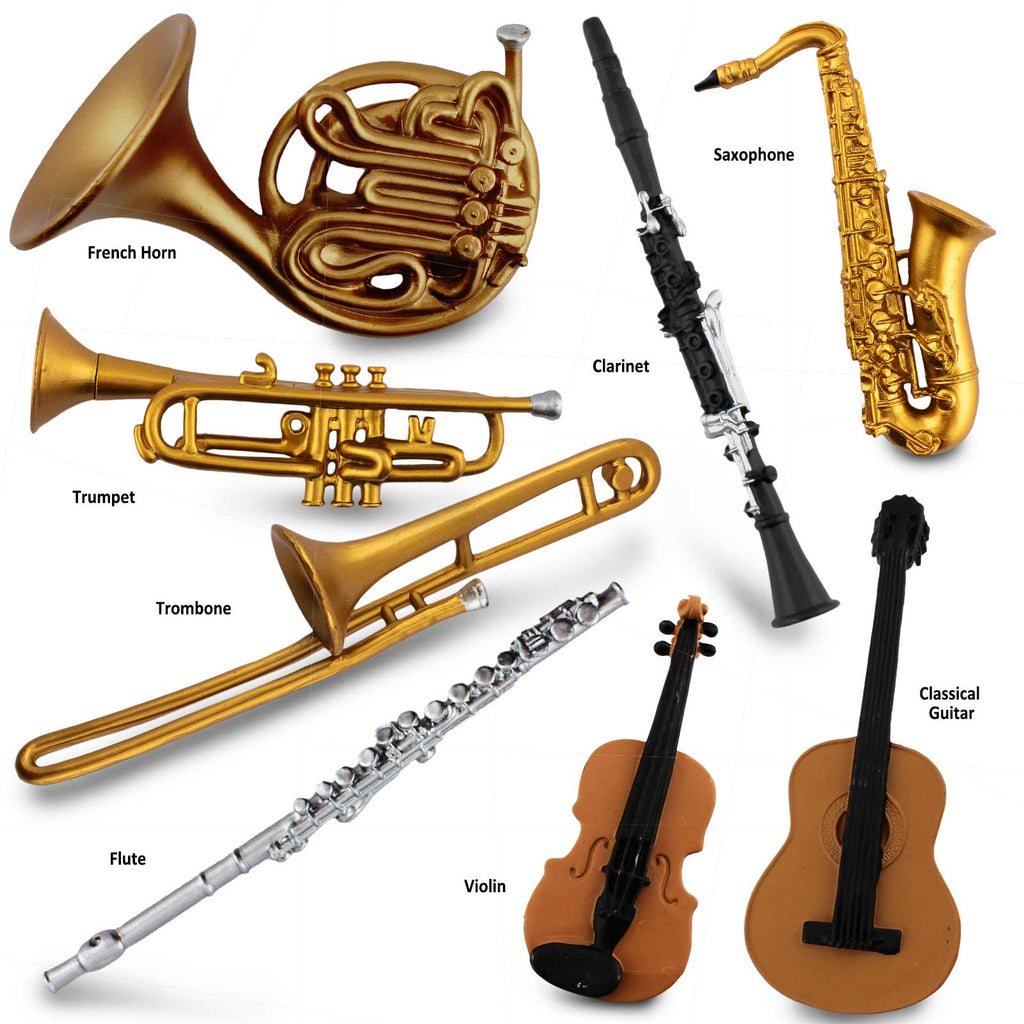 Detailed flute figurine in the Ultimate Musical Instruments TOOB® Set