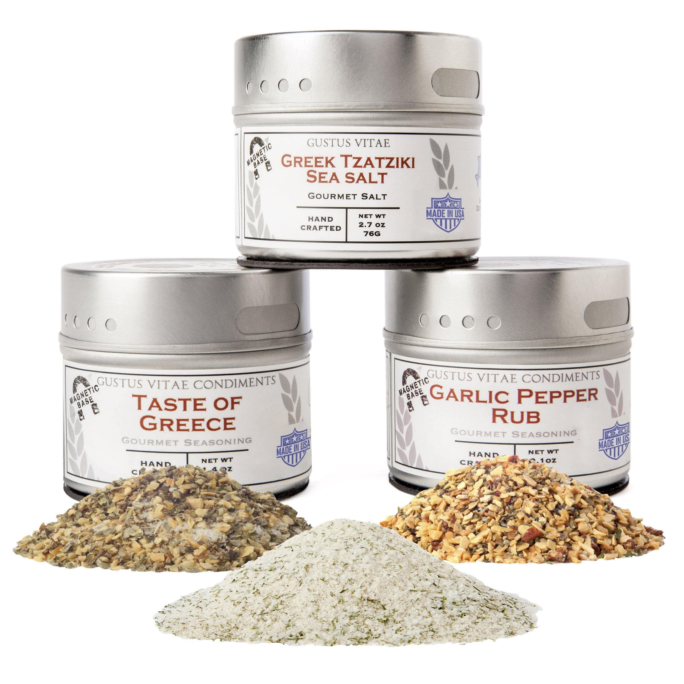 Gustus Vitae Garlic Lovers Collection - Stylish packaging of garlic spice set