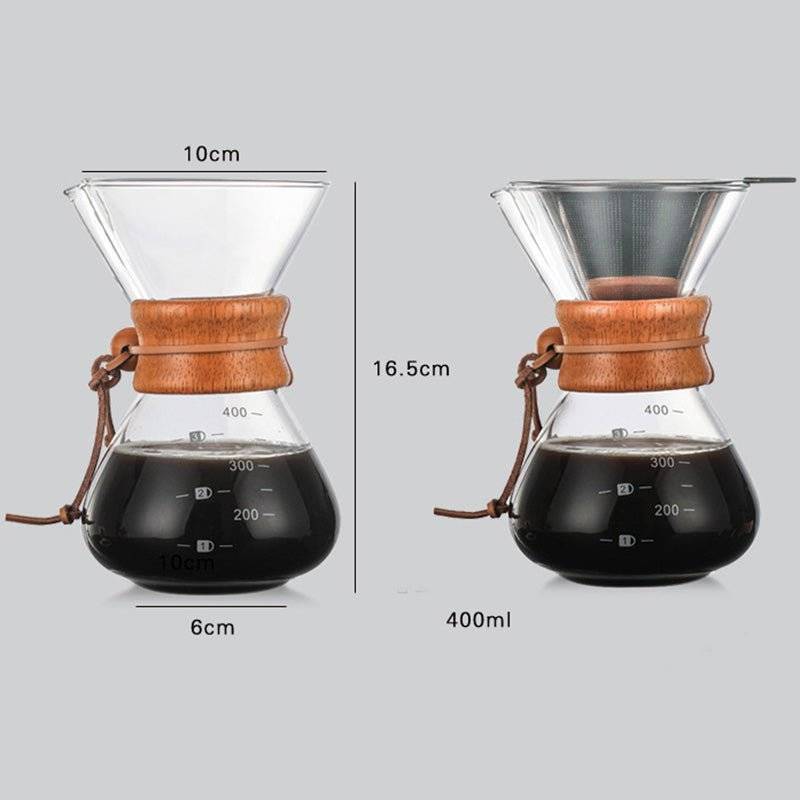 Modern design of Eco-Friendly Glass Drip Coffee Maker in kitchen setting