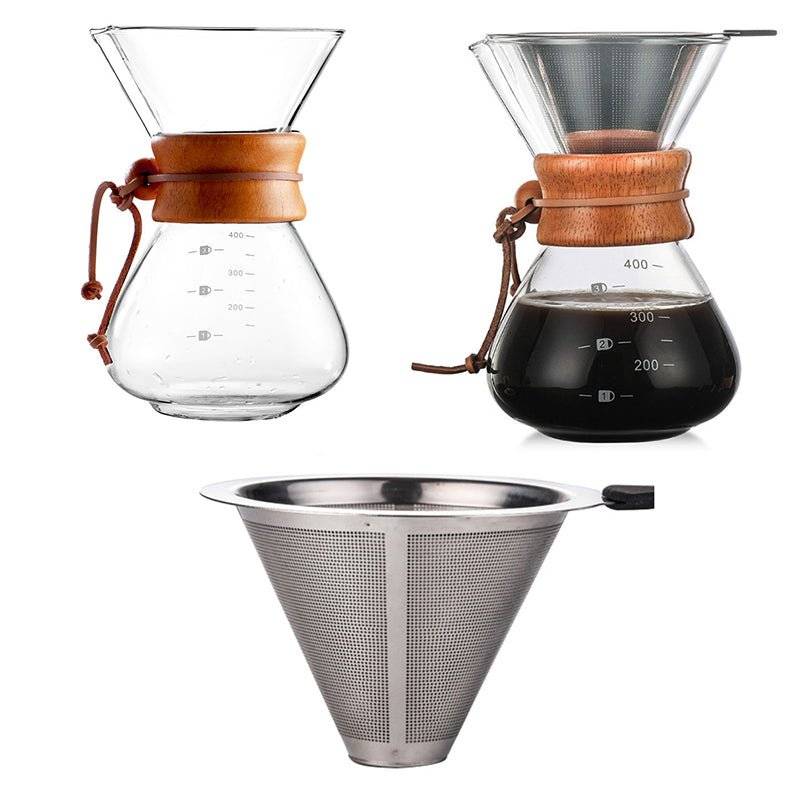 Easy cleanup of Sustainable Glass Drip Coffee Maker by StepUp Coffee
