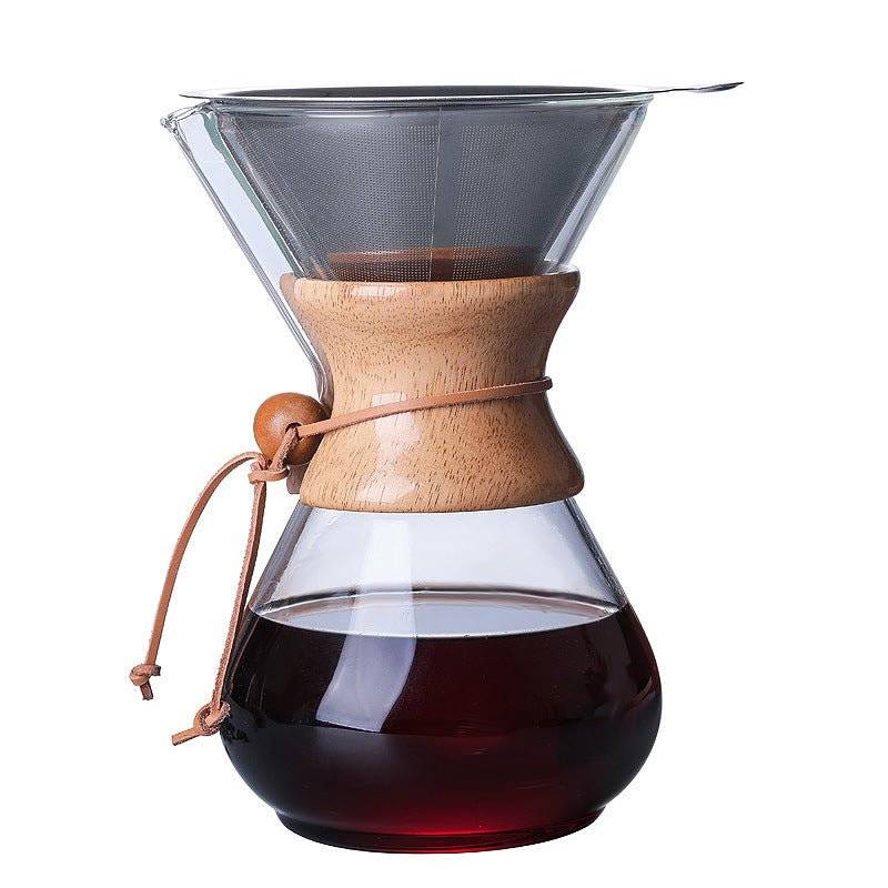 High-quality borosilicate glass construction of StepUp Coffee Maker