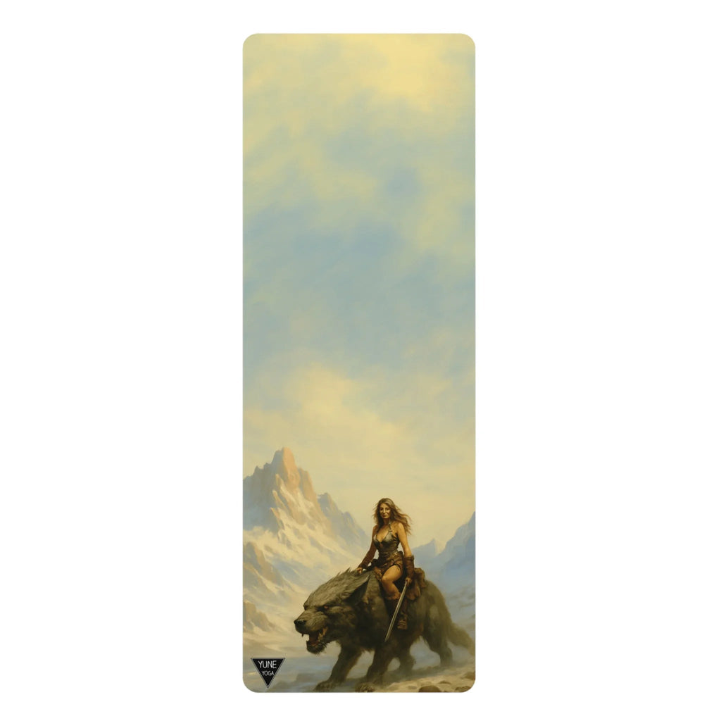 Yoga Mat - The Dire Wolf Rider Design