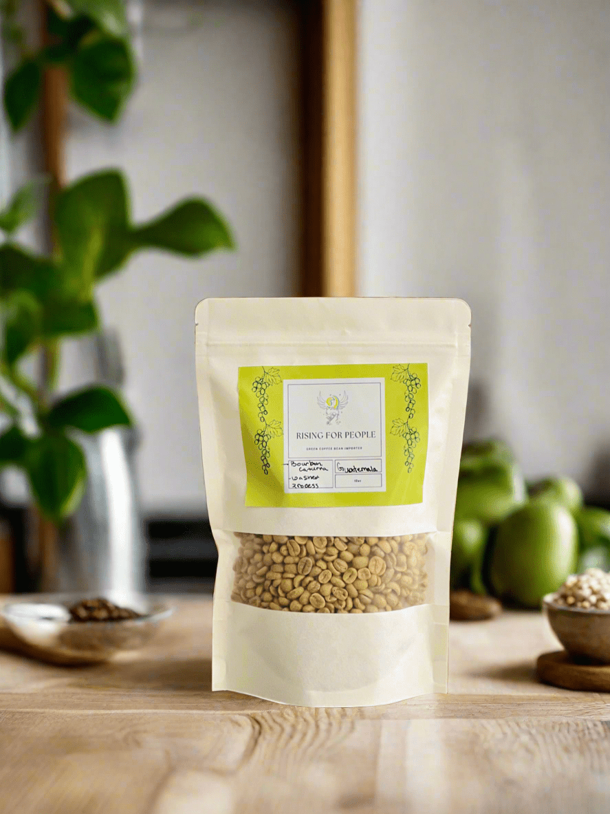 Cup of Empowering Guatemala Green Coffee with cherry and marshmallow notes