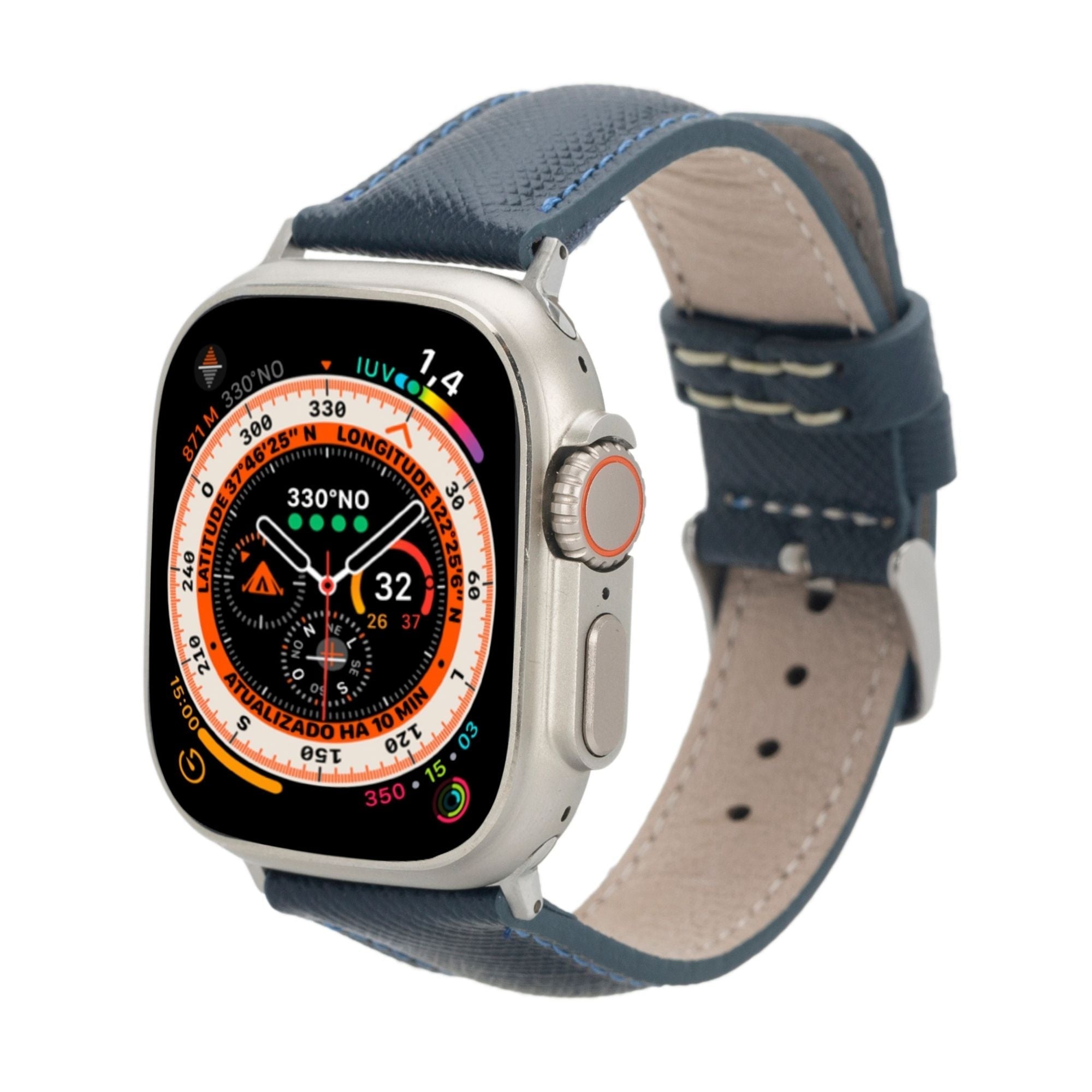 Guernsey Leather Band for Apple Watch in various sizes and colors