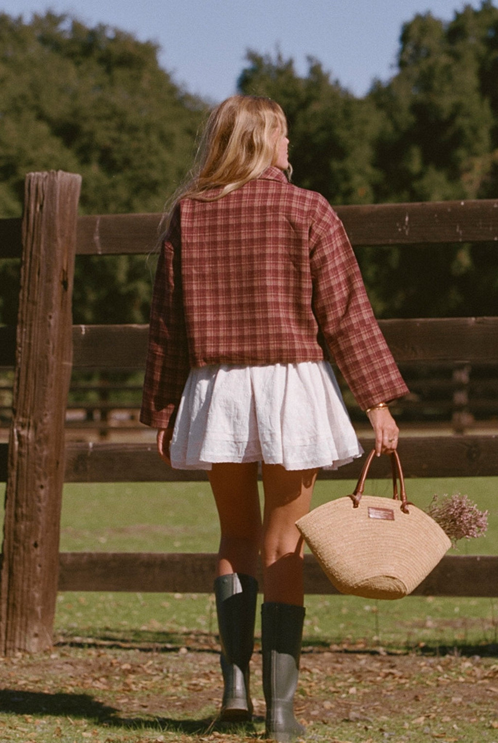 Henry Jacket - Burgundy Plaid Jacket