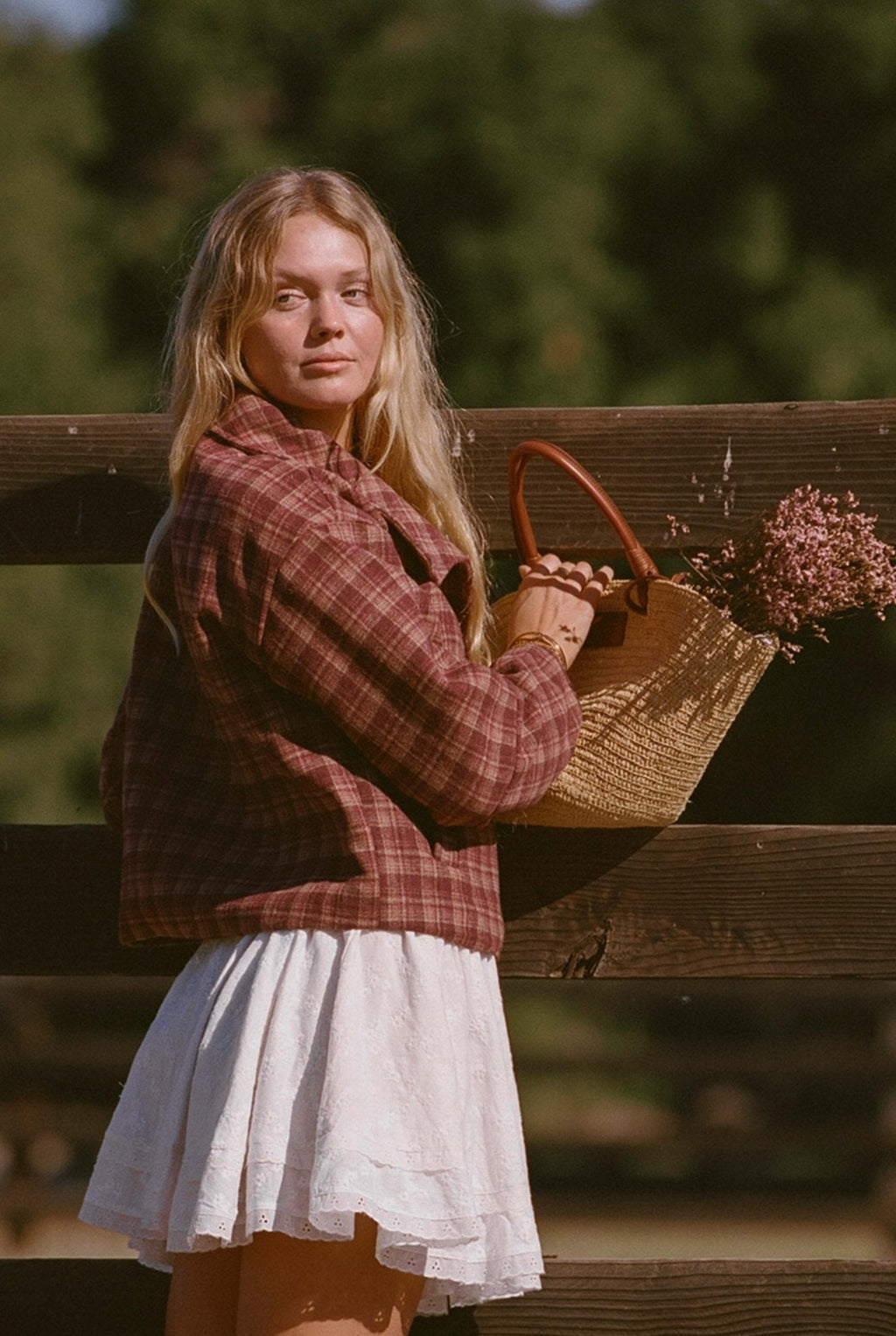 Henry Jacket - Burgundy Plaid Jacket