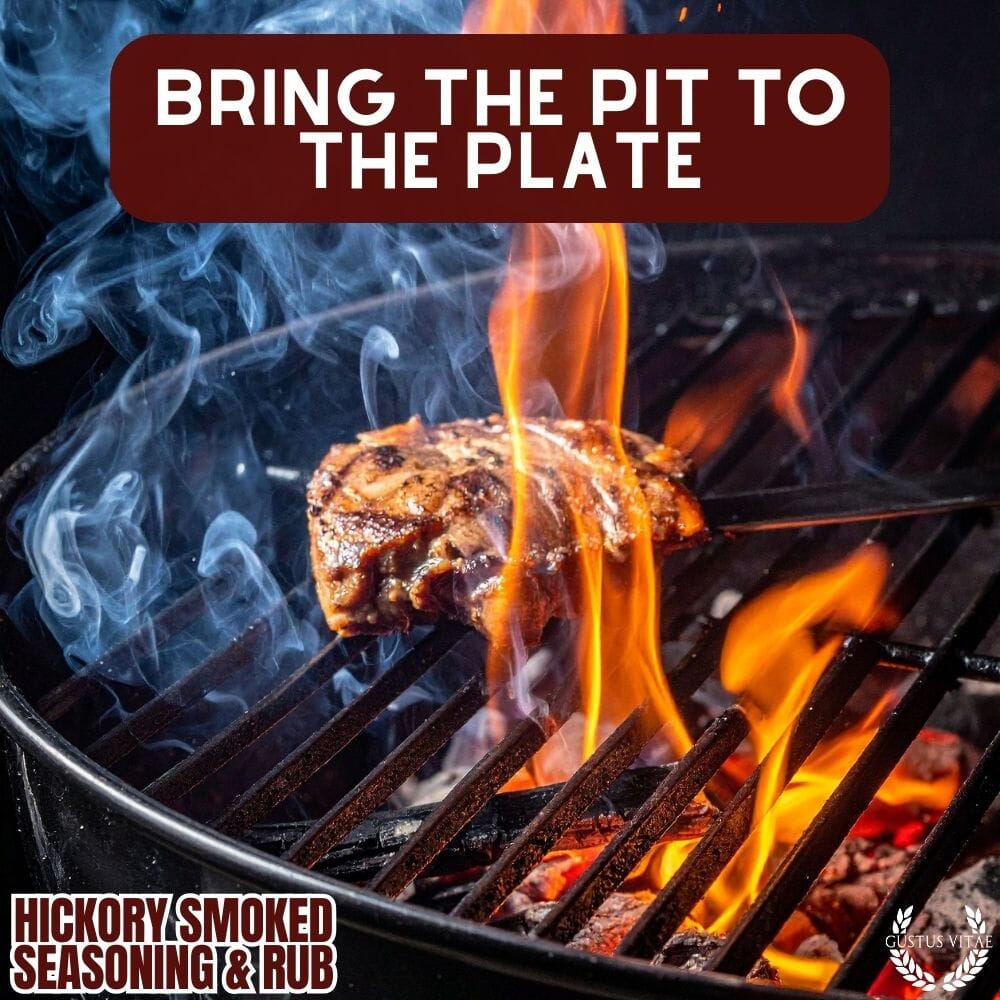 Close-up of Gourmet Hickory Smoked Seasoning packaging