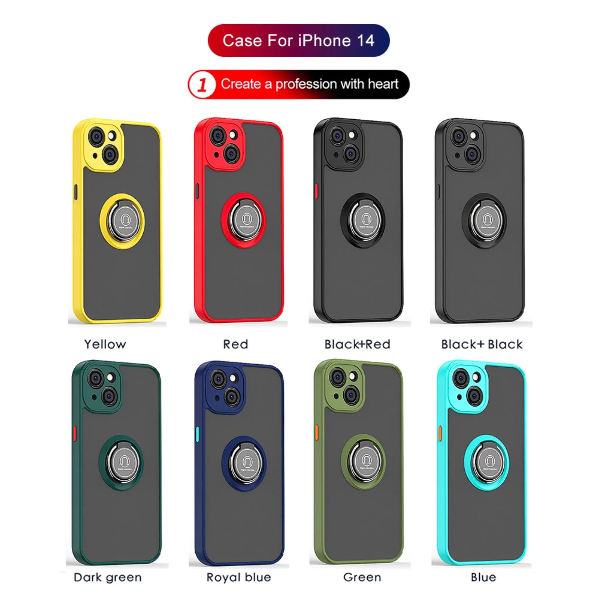 iPhone 14 Magnetic Ring Holder iPhone case