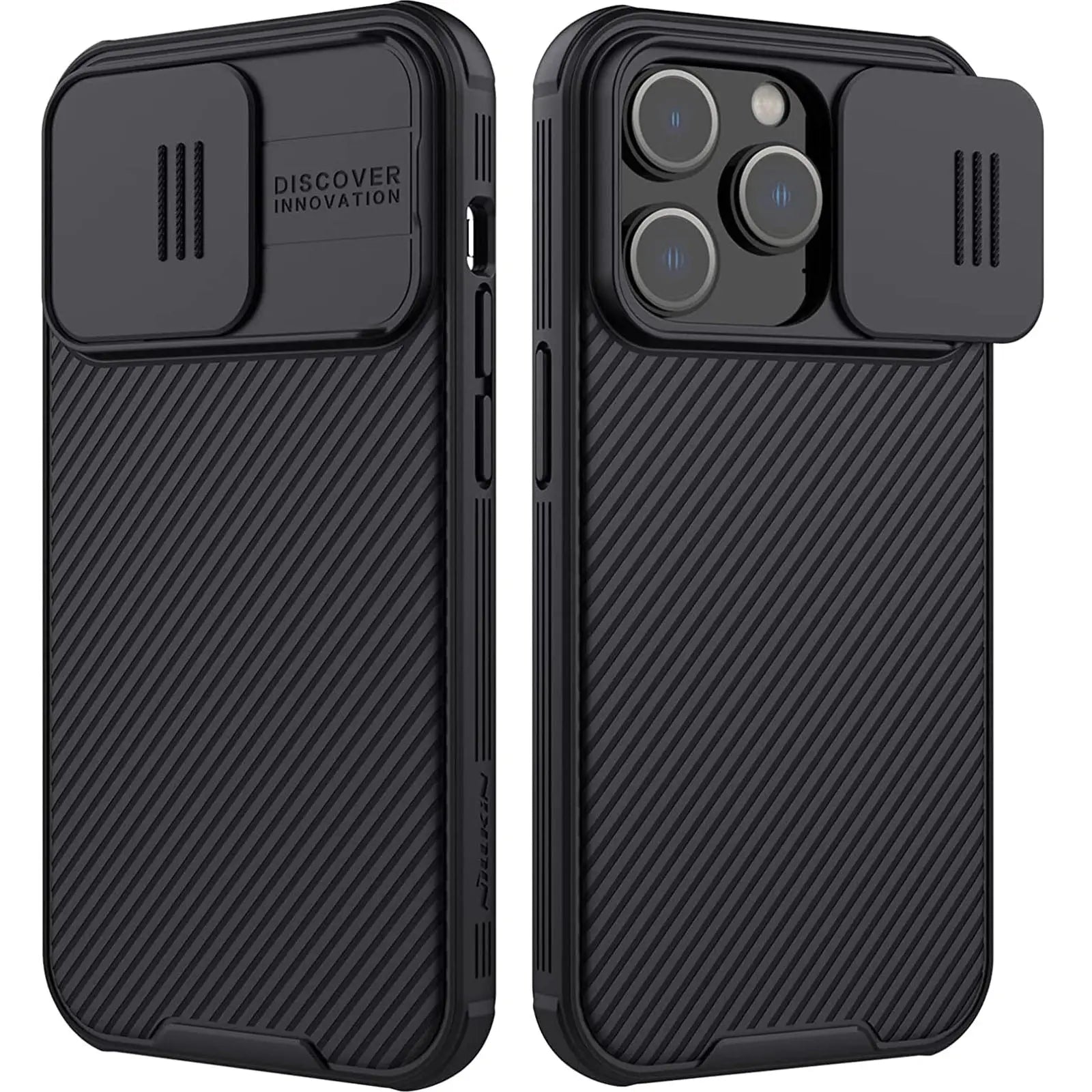 Side profile of Anacotte iPhone 14 Camera Protection Slider Case showcasing slider feature