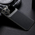 Front view of Luxury Leather Texture iPhone 14 Case by Anacotte