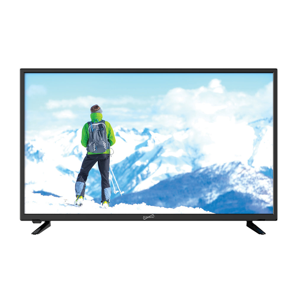 Supersonic 32" 1080p LED HDTV with HDMI and USB ports in focus