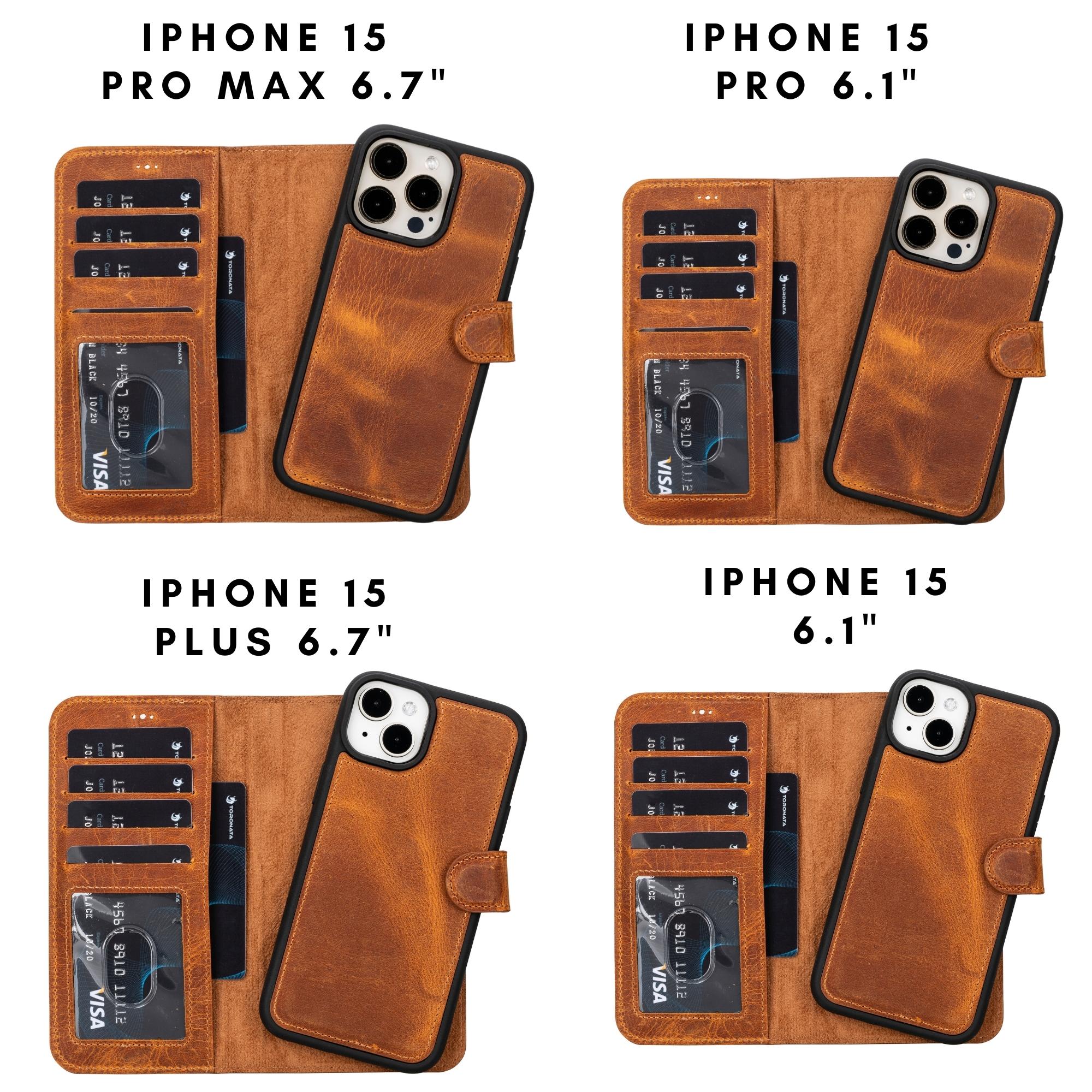 Casper Leather iPhone 15 Series Wallet Case