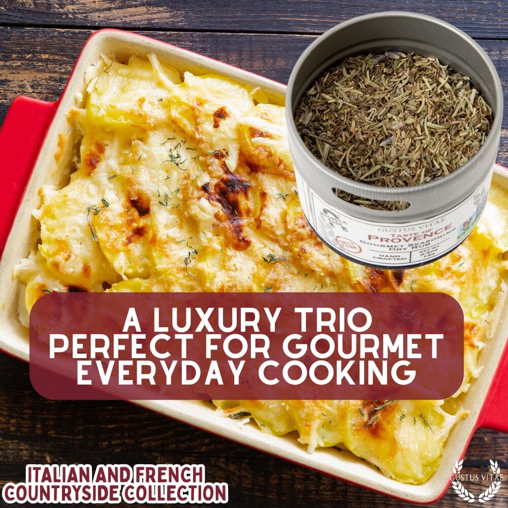 Three unique spice blends from Gustus Vitae in magnetic tins