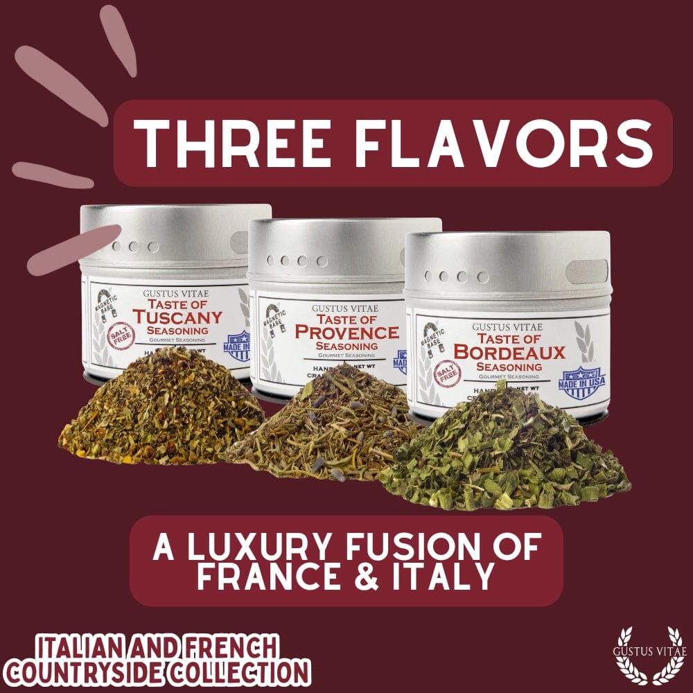 Taste of Provence spice blend in a stylish magnetic tin by Gustus Vitae