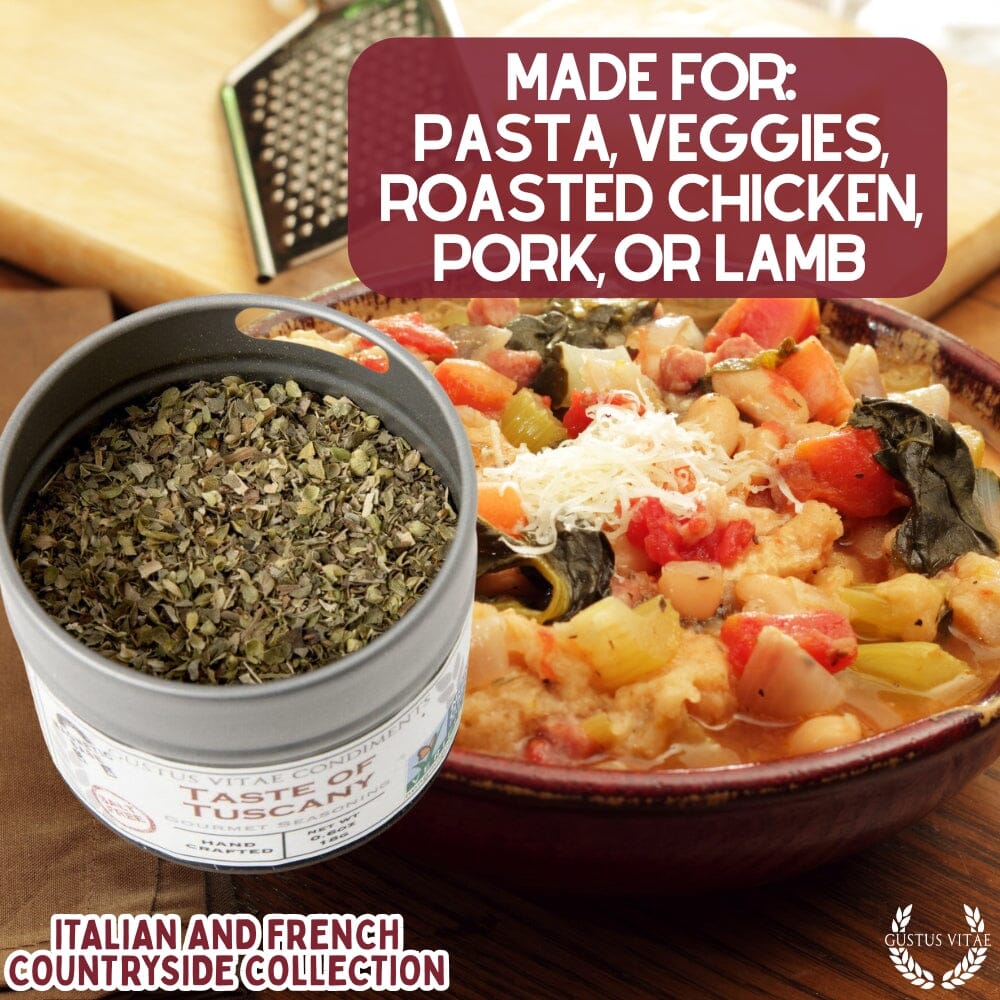 Taste of Bordeaux spice blend in a magnetic tin by Gustus Vitae