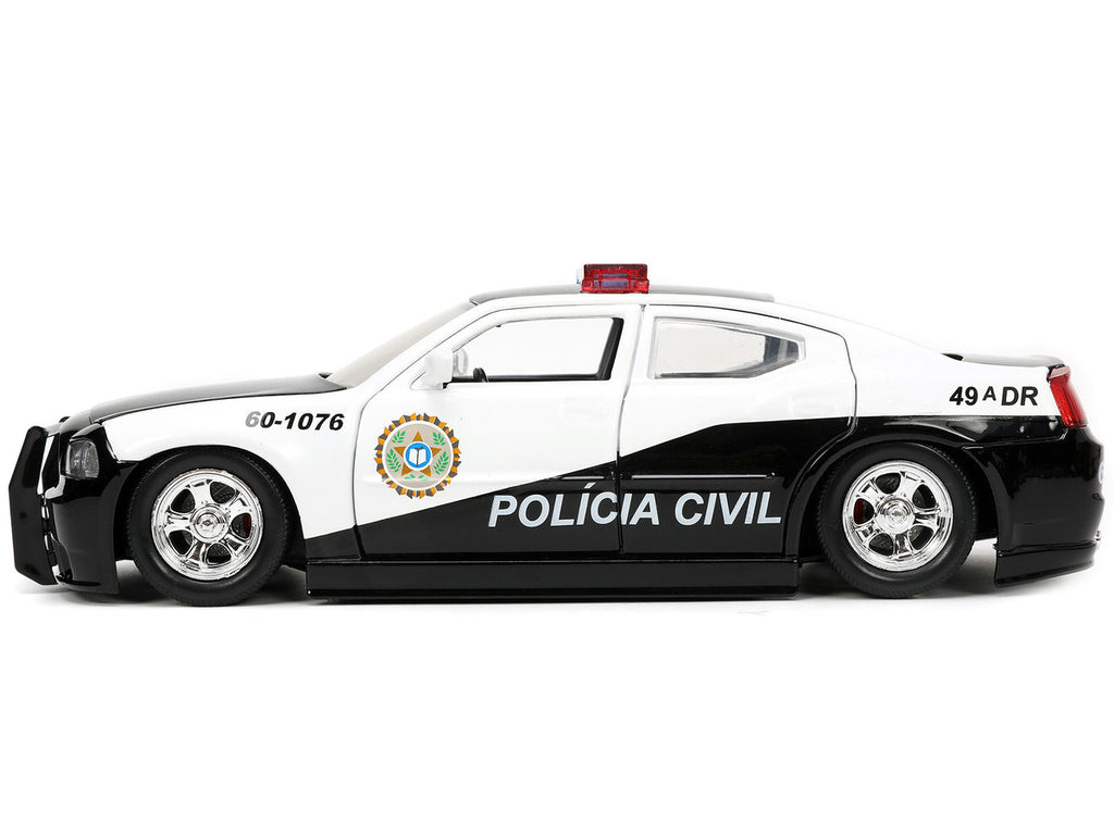 2006 Dodge Charger Police Diecast Model from Fast & Furious - front view
