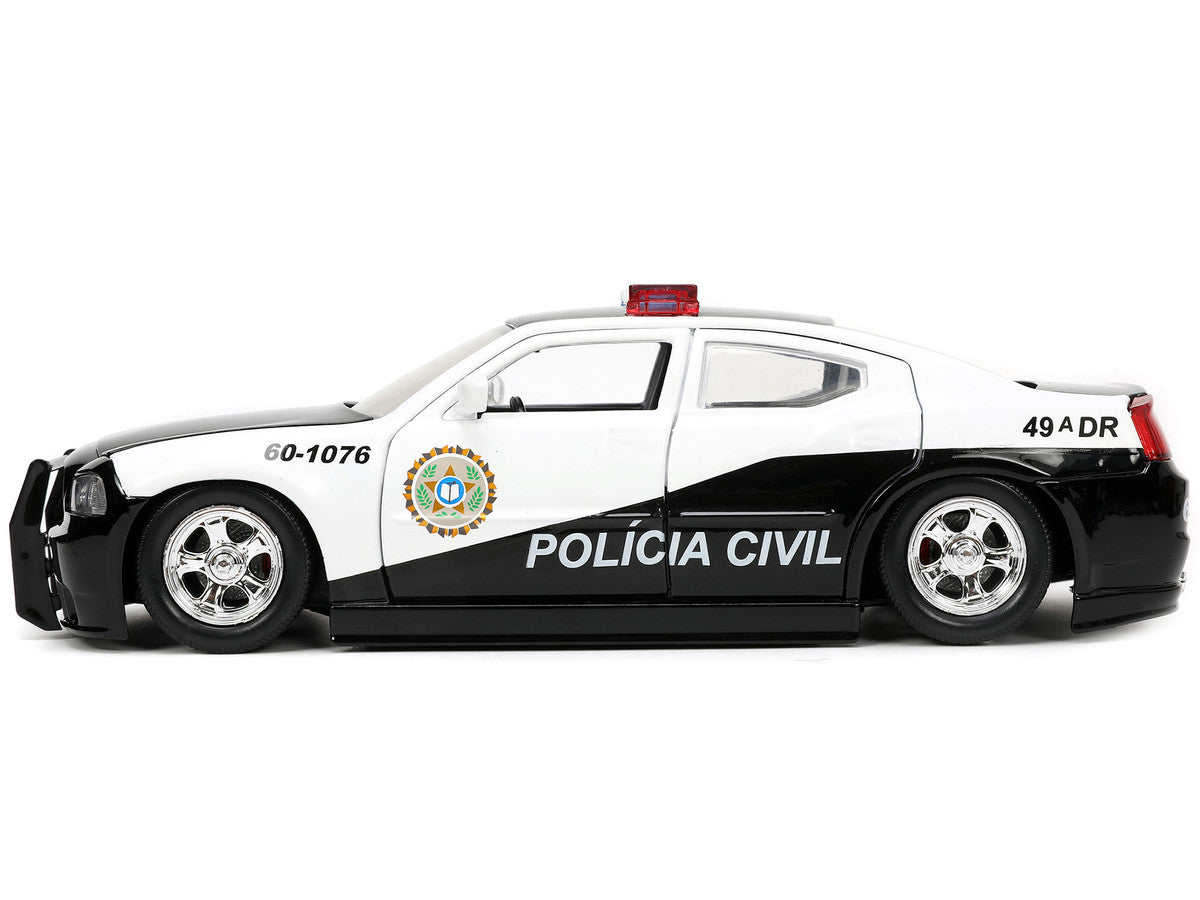 2006 Dodge Charger Police Diecast Model from Fast & Furious - front view