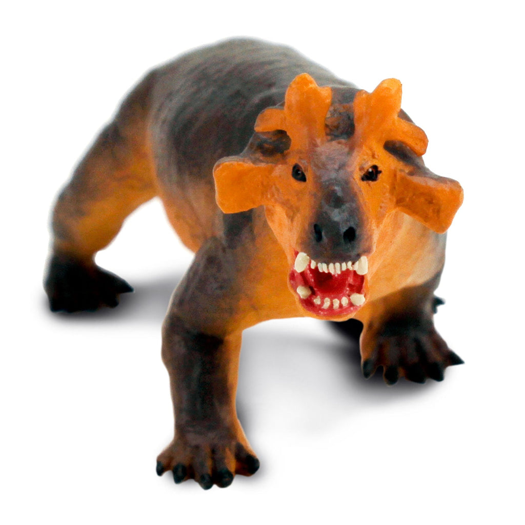 Front view of Estemmenosuchus Prehistoric Toy by Safari Ltd