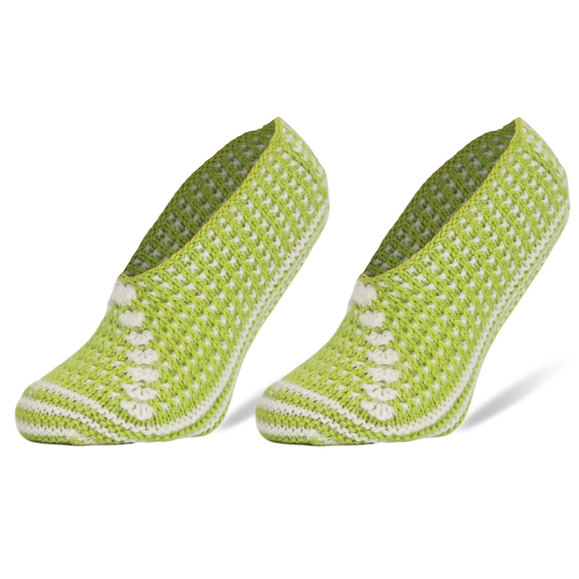 Top view showcasing the intricate design of Crochet Slippers for Women