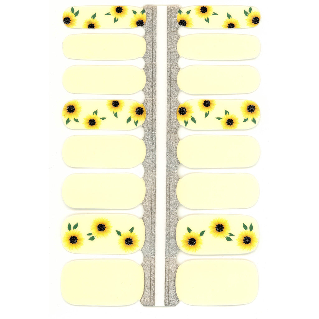 Sunflower Nail Polish Wraps