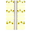 Sunflower Nail Polish Wraps