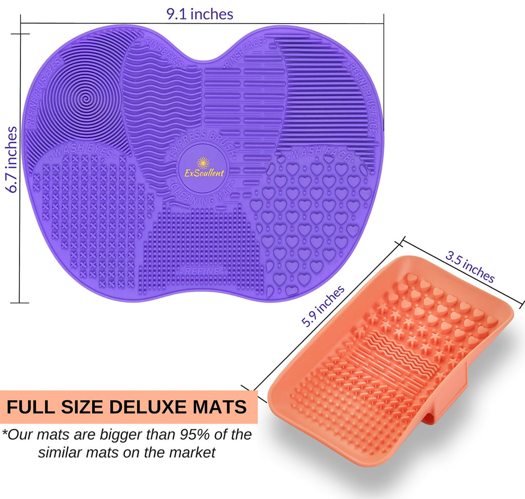 Makeup Brush Cleaner Mat Set