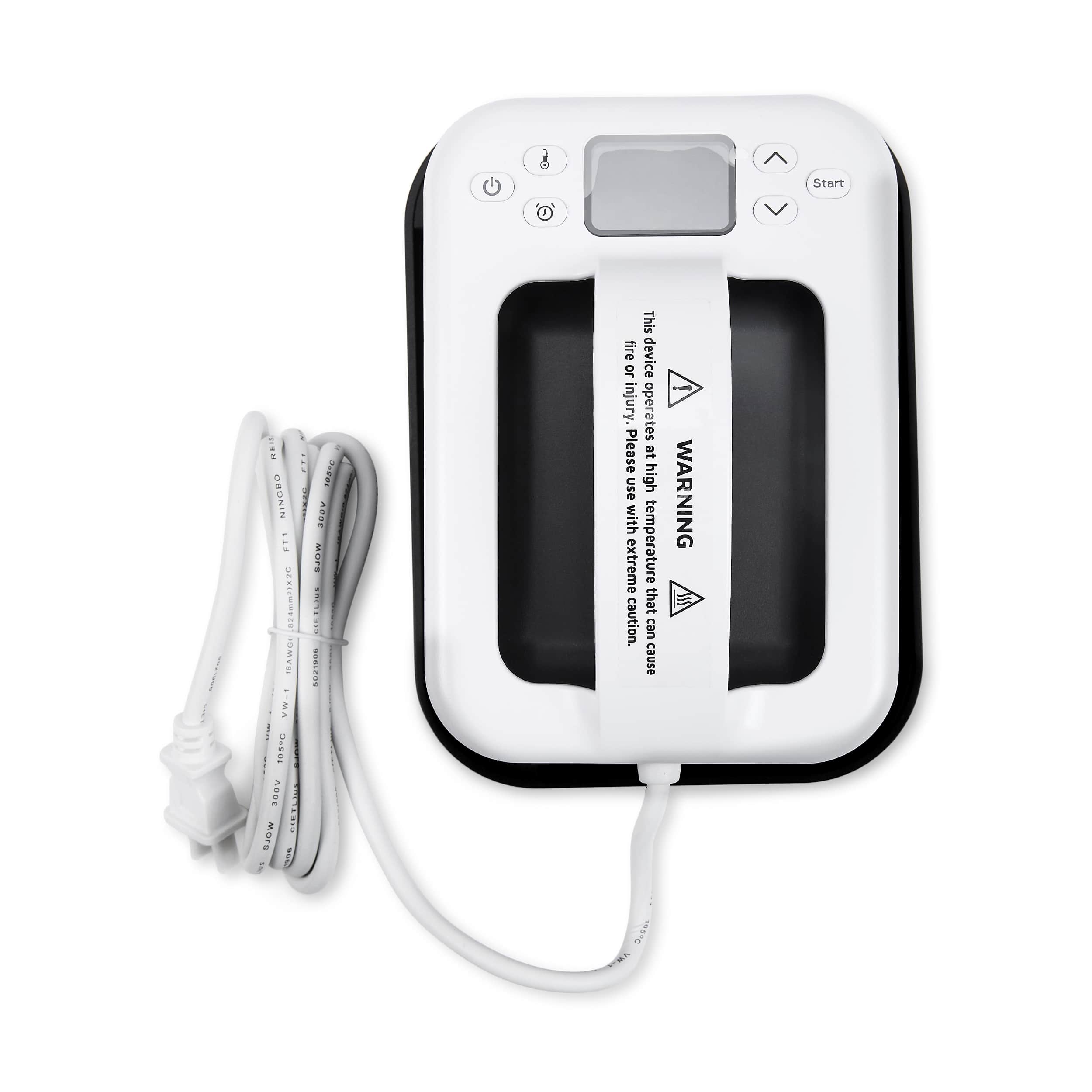 Portable Mini Heat Press in action with DIY keychains by MakerFlo