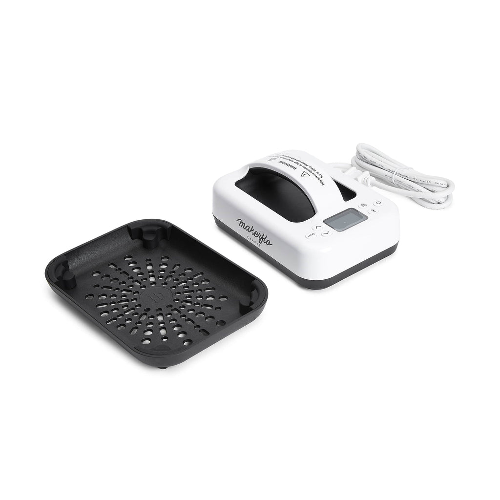 User-friendly design of the MakerFlo Mini Heat Press for crafts