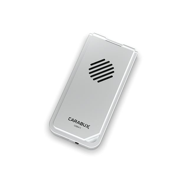 Carabux USB4 Thunderbolt Enclosure with Cooling Fan side view