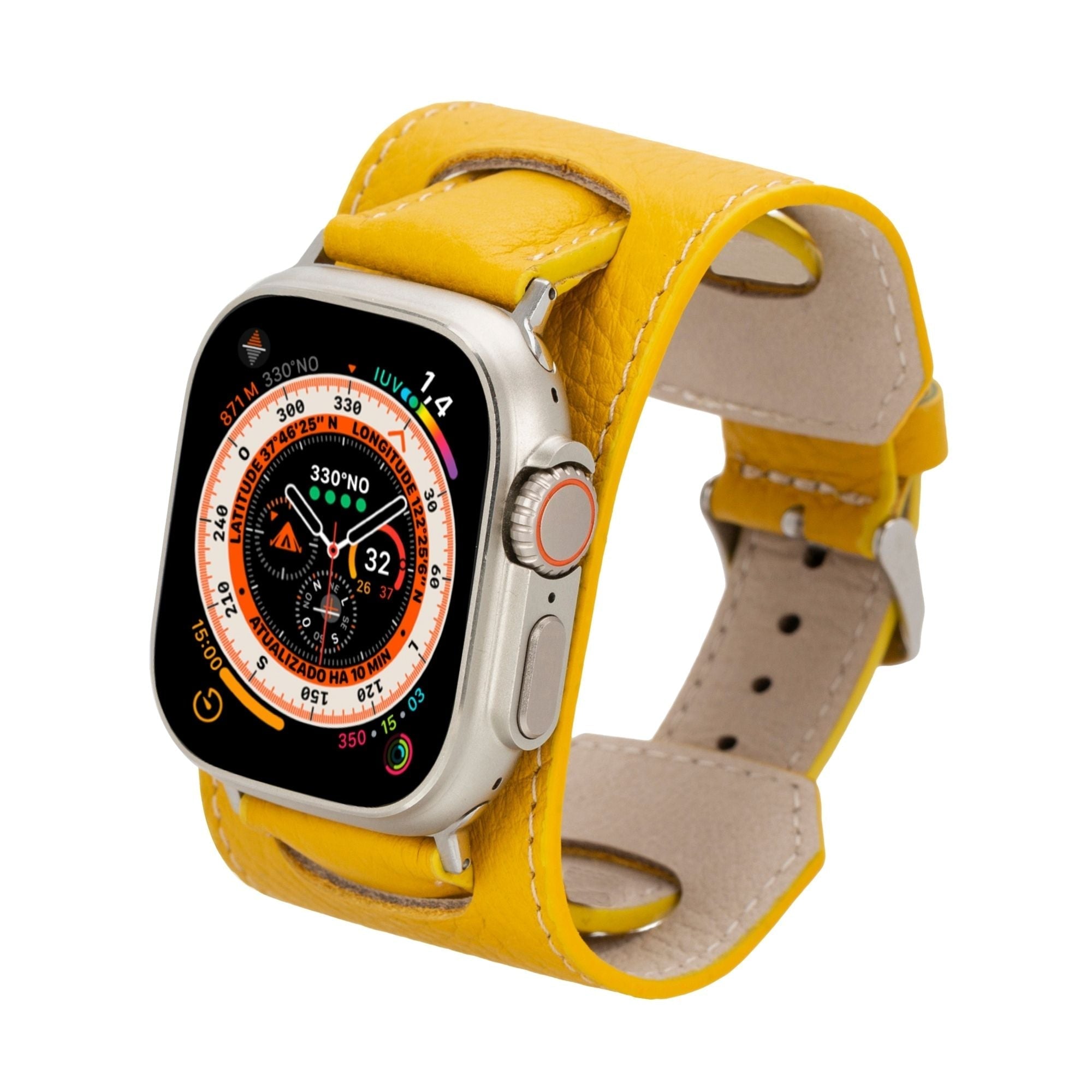 Different color options of Moorcroft Cuff Leather Bands for Apple Watch by TORONATA