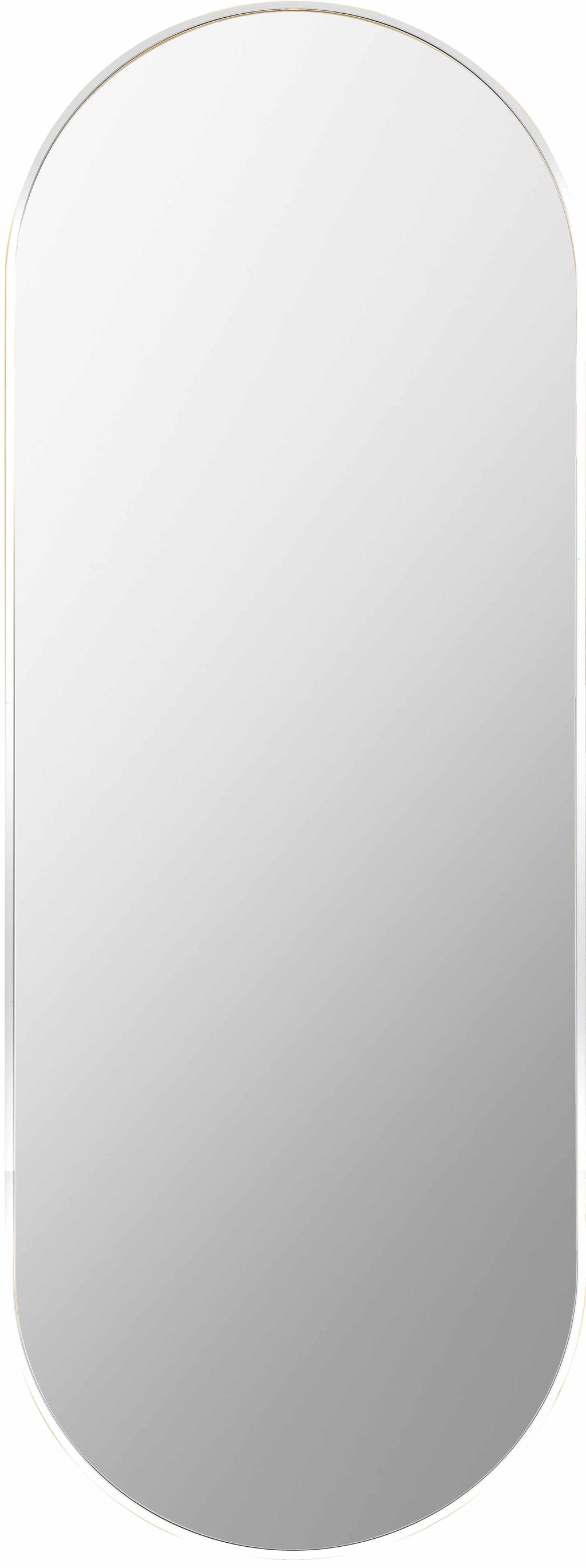 Side angle of Elegant Silver Gray Carved Mirror showcasing carvings