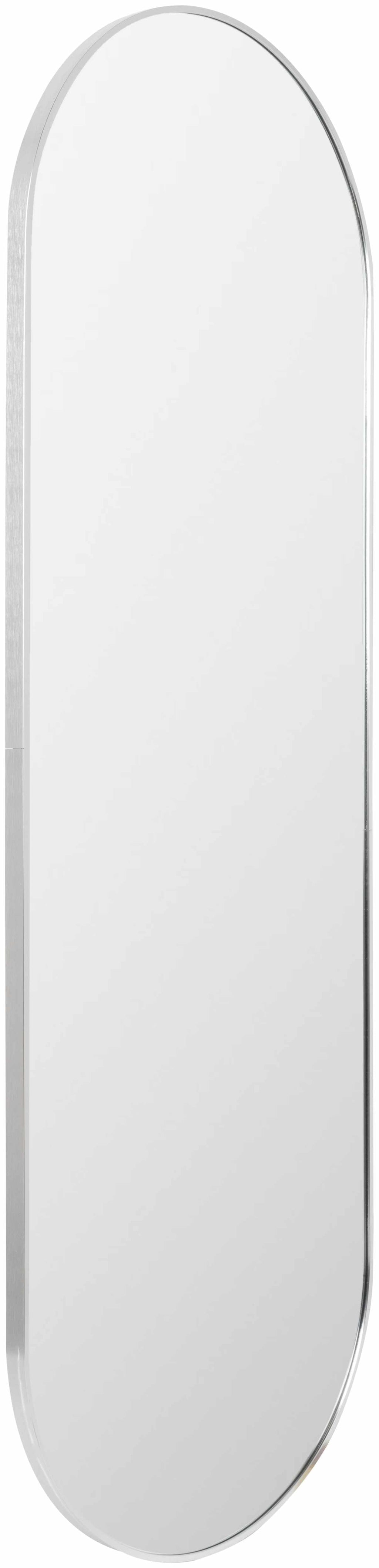 Close-up of the intricate design on the Elegant Silver Gray Carved Mirror