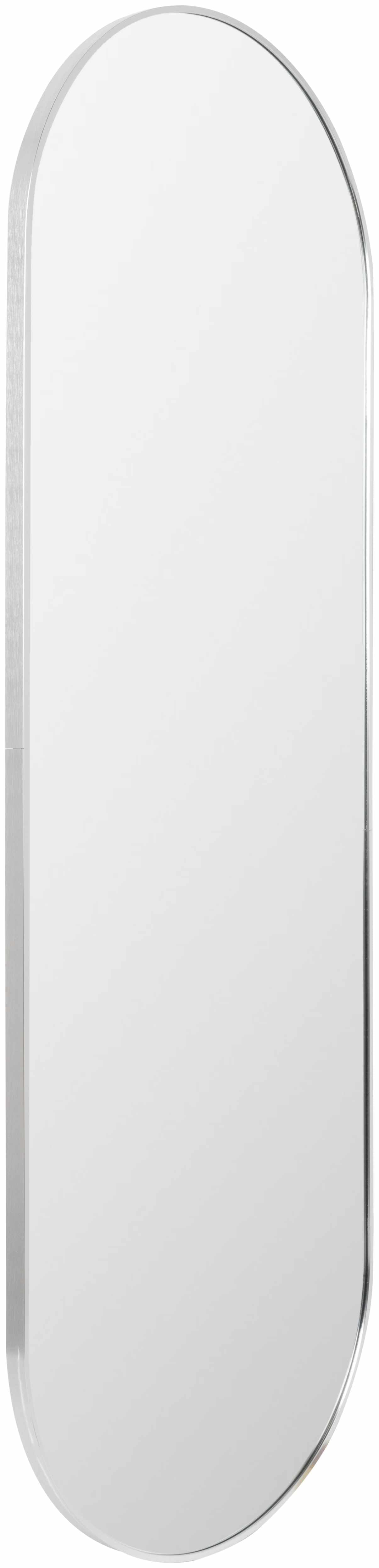 Close-up of the intricate design on the Elegant Silver Gray Carved Mirror