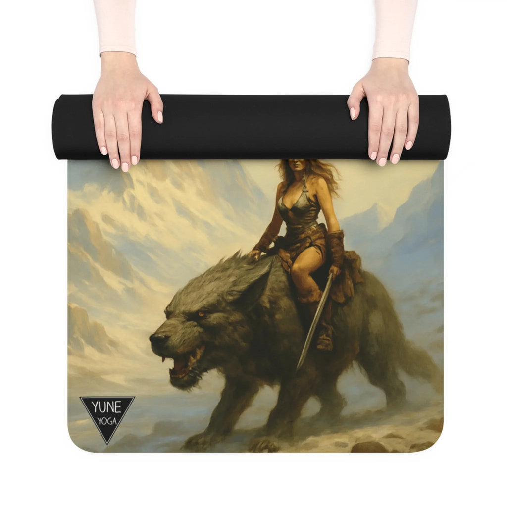 Yoga Mat - The Dire Wolf Rider Design