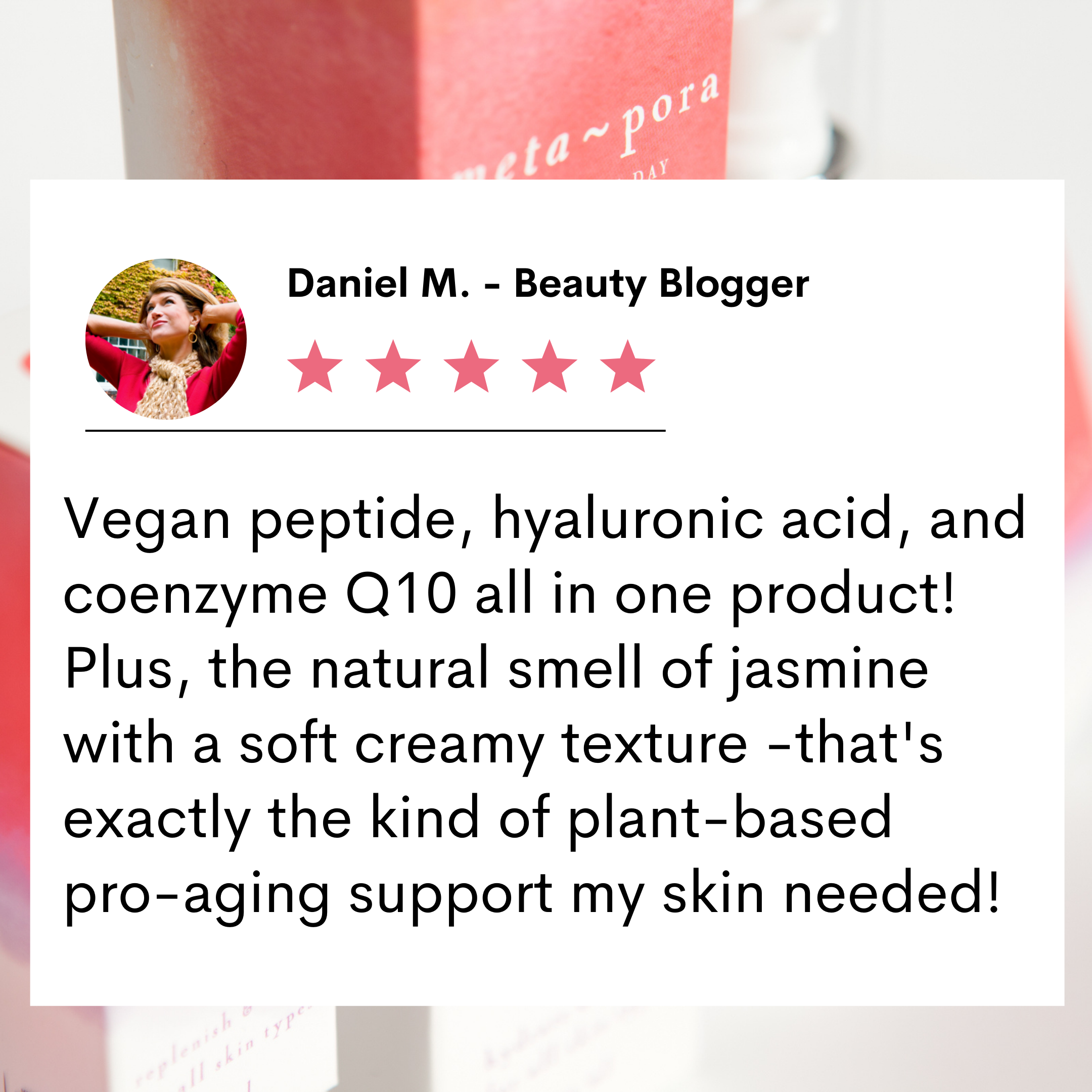 Metapora Good Night Face & Neck Care packaging on a bathroom counter