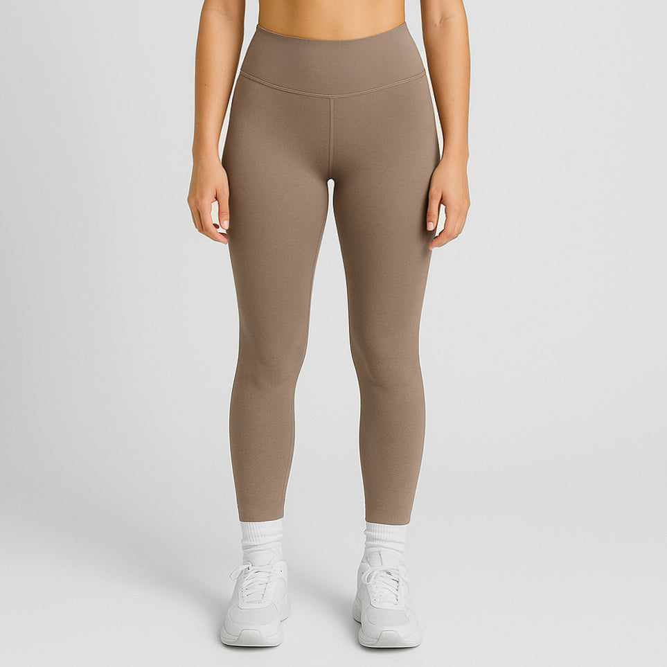 Stylish flat lay of Premium Women's High-Rise Fitness Leggings with accessories