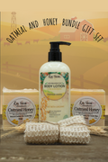 Front view of Hydrating Oatmeal & Honey Luxury Gift Set by Kay Pedals