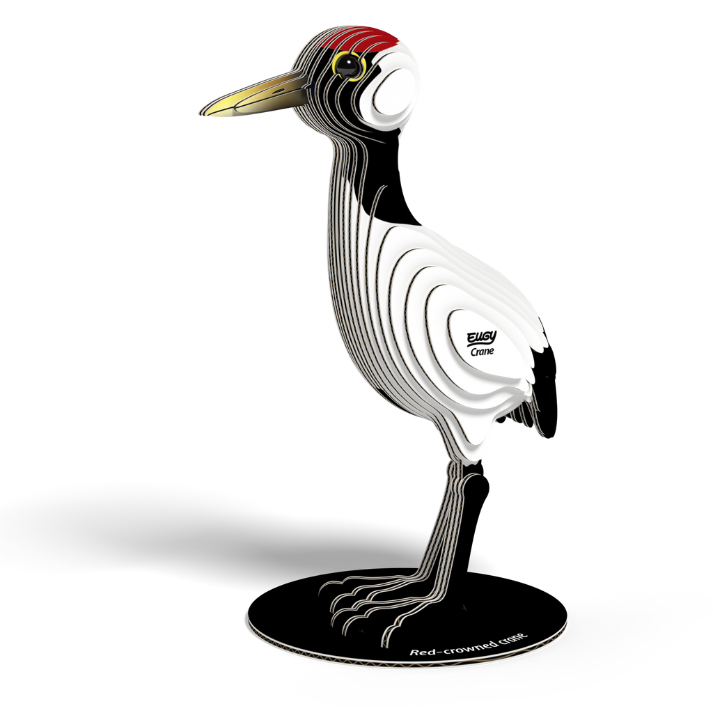 Children enjoying the Eco-Friendly EUGY Crane 3D Puzzle activity