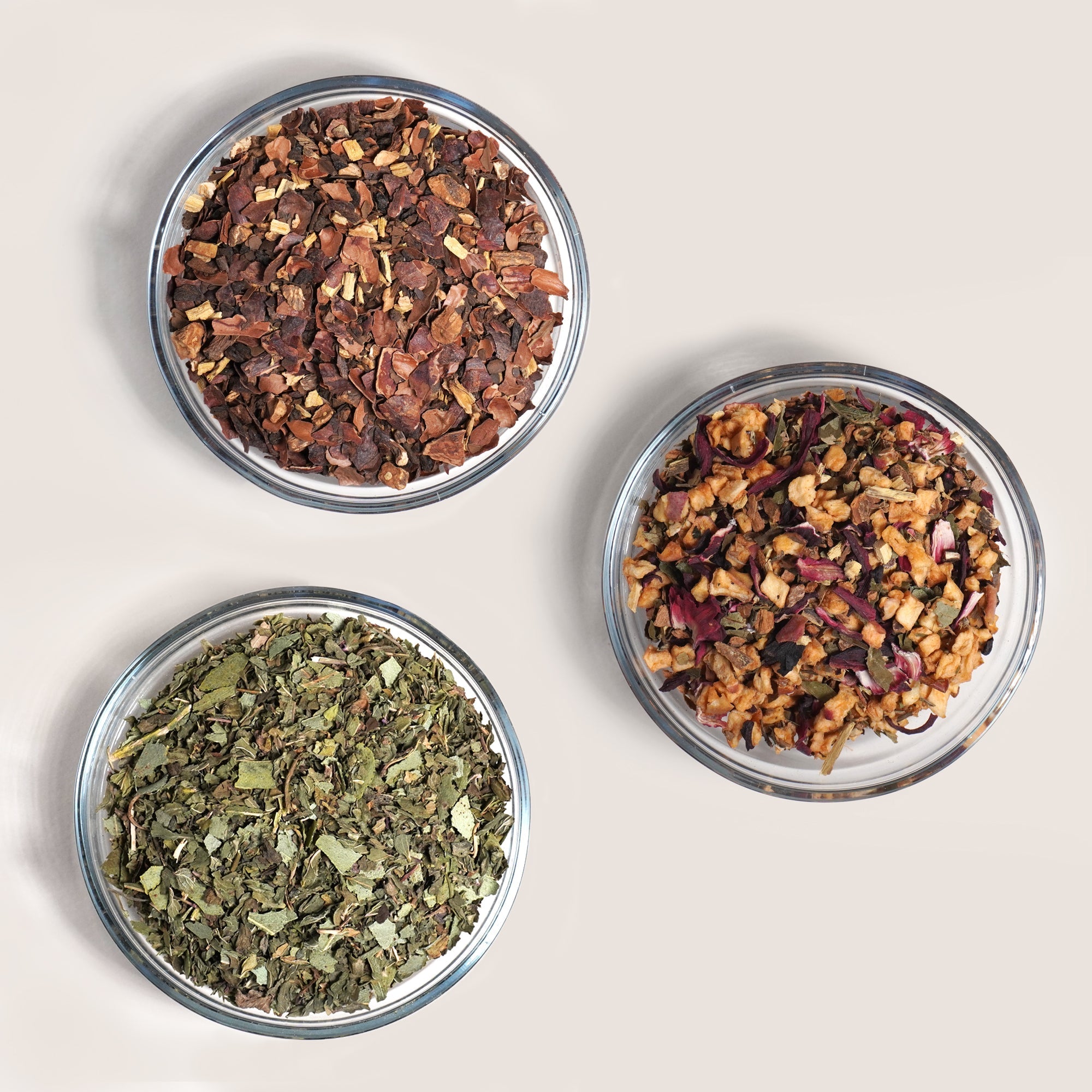Three selected teas from Firebelly Tea's Premium Kit
