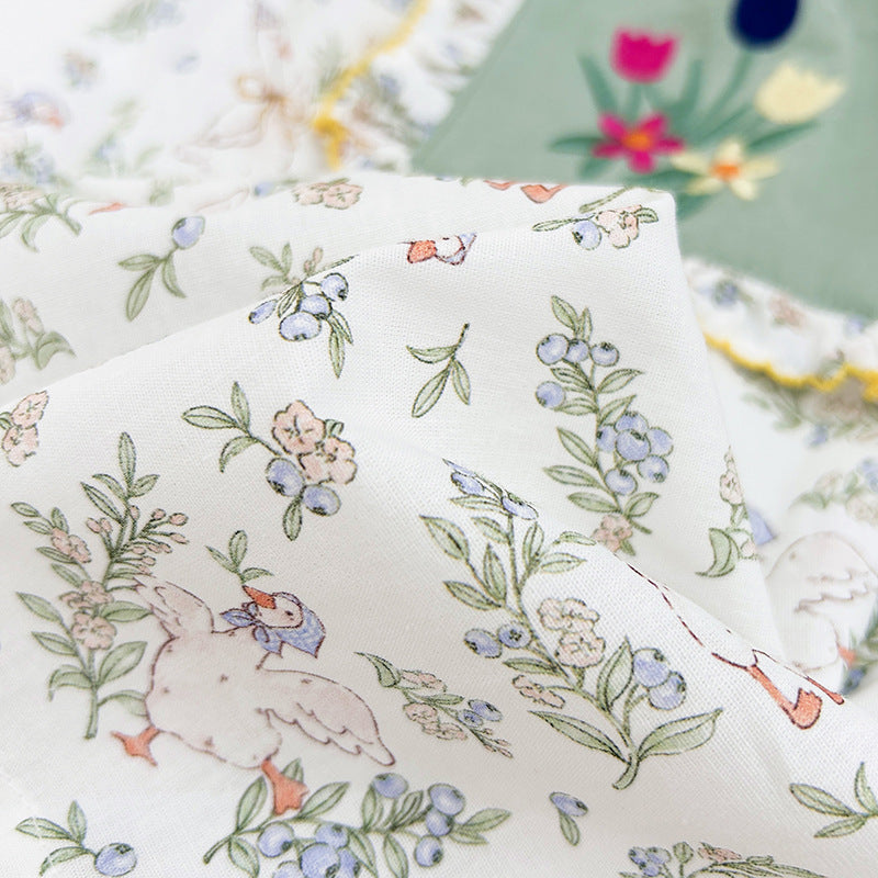 Summer Baby Kids Girls Sleeveless Flowers and Animals Pattern Embroidered Dress