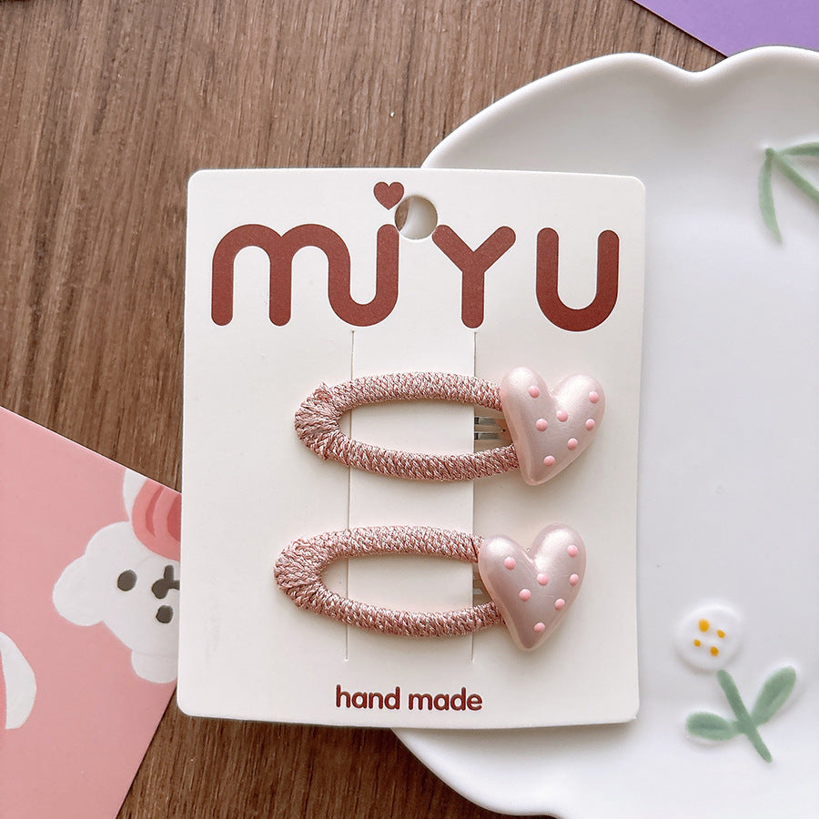 Collection of 2 Dots Decorated Hollow-out Hair Clips